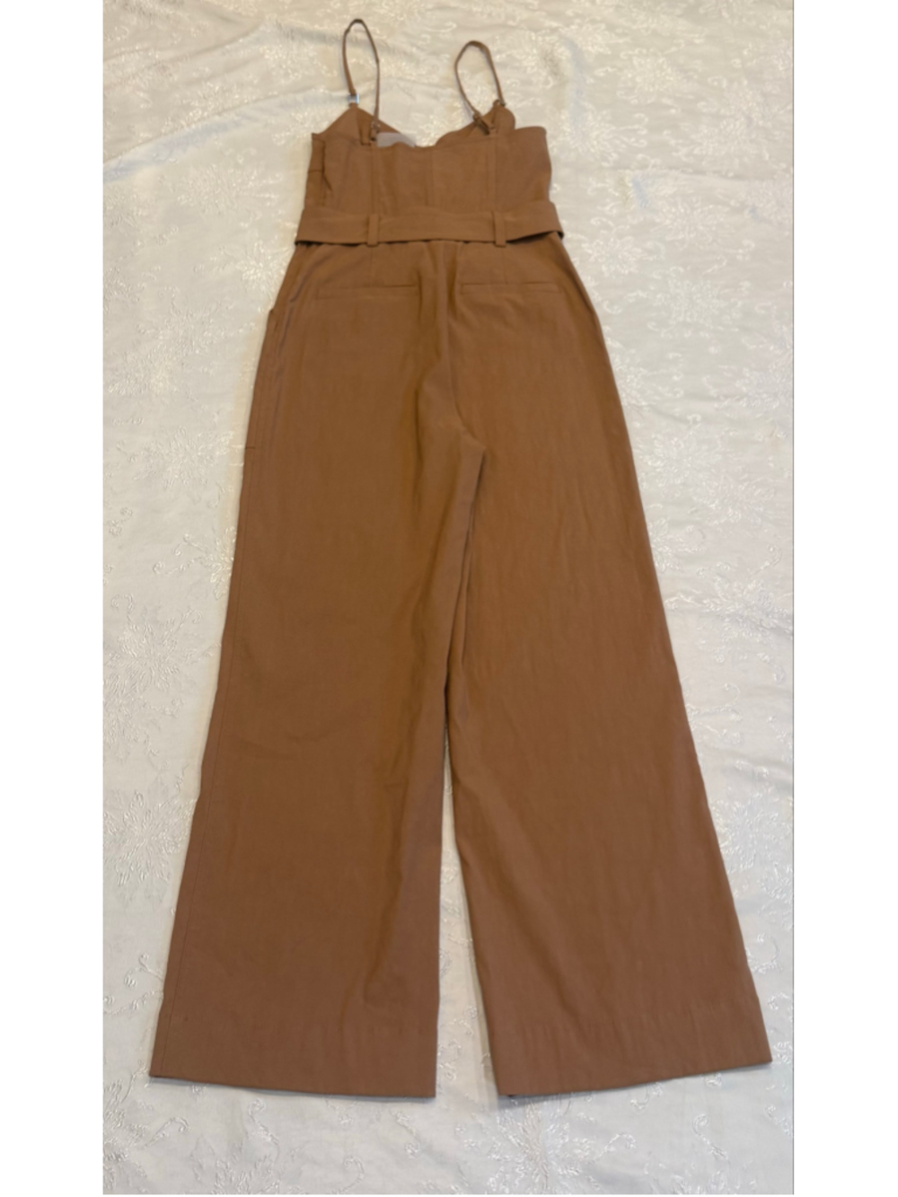 A.L.C. Mila Tan Jumpsuit, Noisette - Picture 6 of 7